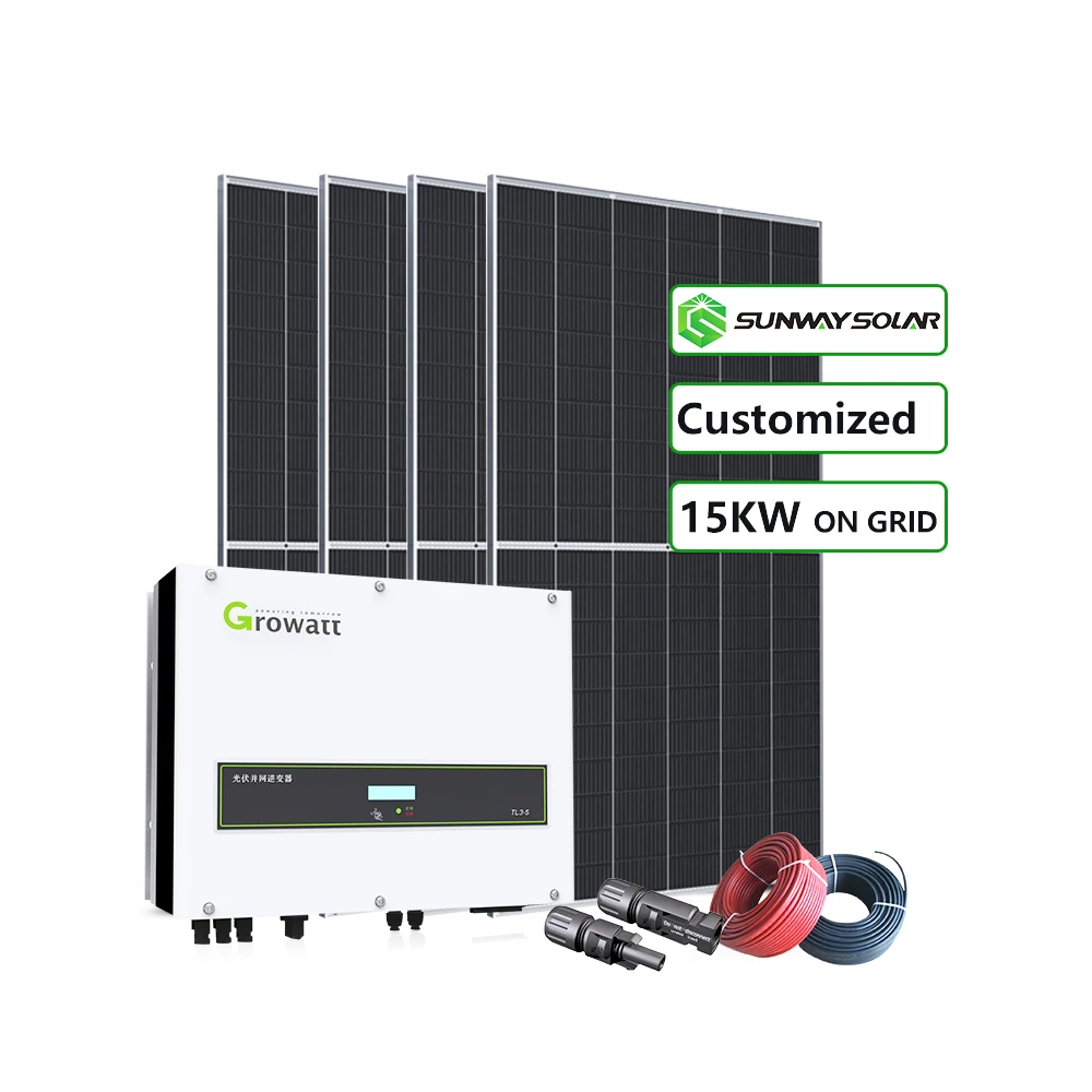 
 Самая дешевая система домашнего pv модуля 15 кВт, 15 кВт, 12 кВт, 10 ква, 20 кВт, система солнечного генератора на сетке  