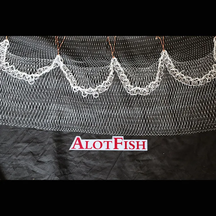 Alotfish 8FT 1/4 'sq привести цепь литая сетчатая нижнем кармане литая рыболовная сетка для продажи