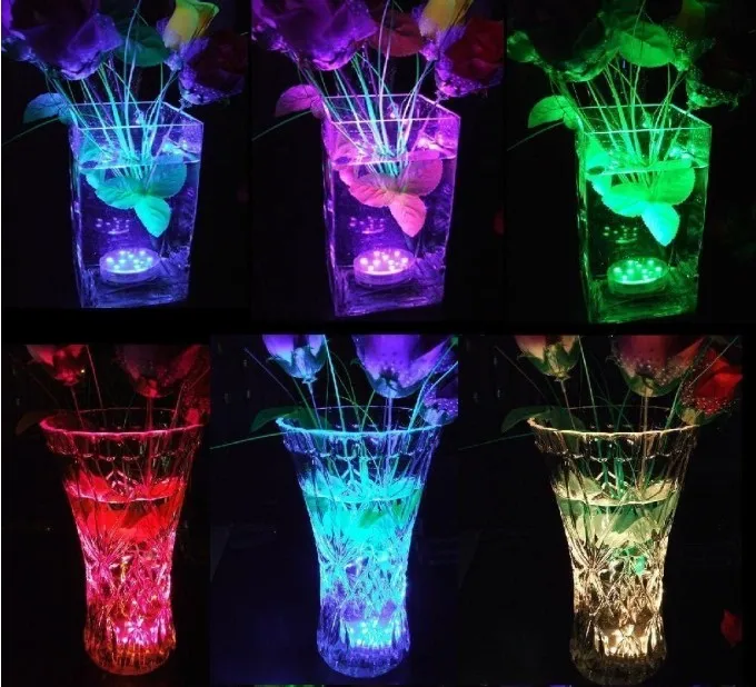 Светодиодная цветная лампа RGB, погружной праздничный светильник для вазы, аквариума, пруда, вечеринки, свадьбы, Хэллоуина, Рождества