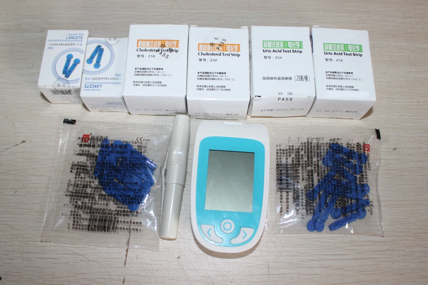 
 Лучший глюкометр для домашнего использования/тест на холестерин/мочевую кислоту MSLCLT05  