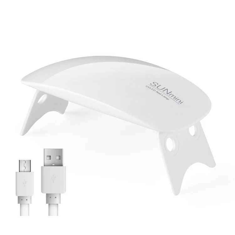 
 Маникюрный салон белый розовый мини складной беспроводной USB зарядка 6 Вт быстросохнущая Сушилка для ногтей портативная УФ лампа  
