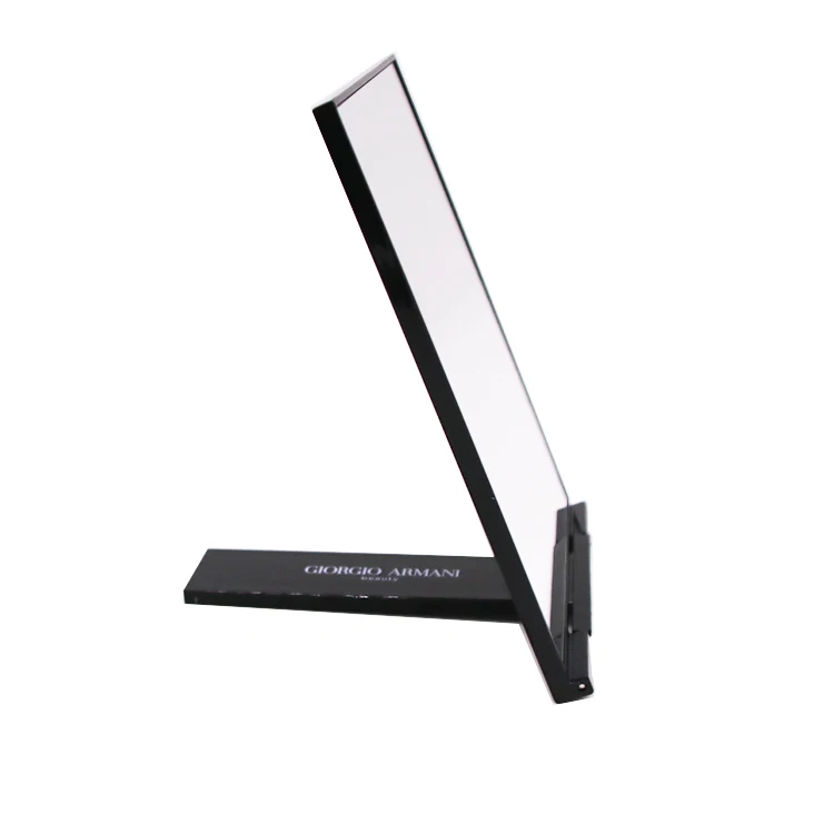 
 135 мм * 175 мм 180 г квадратная ручная пластиковая однобоковая Складная ручка на заказ косметическое компактное Сублимационное зеркало  