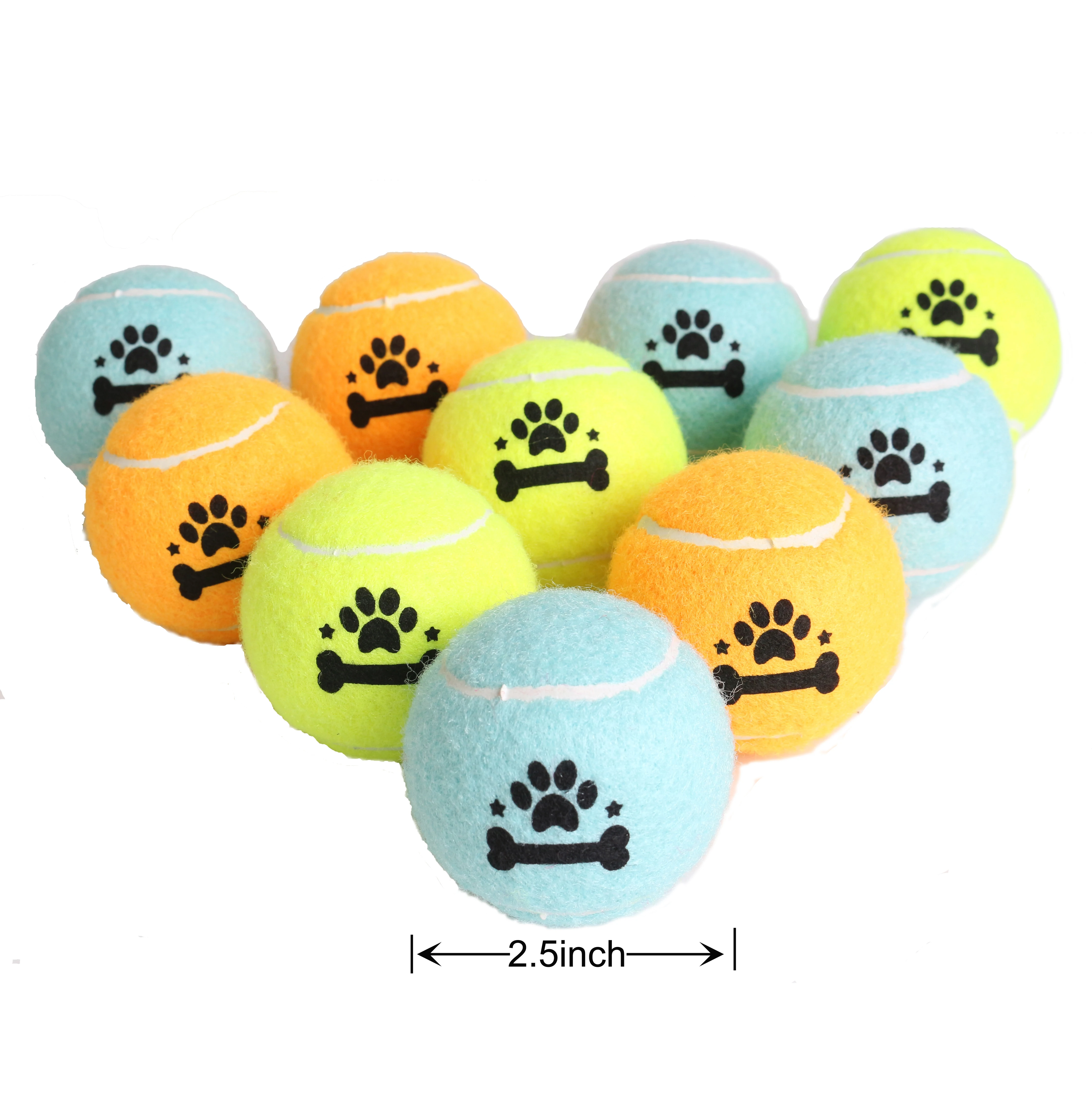 Новинка 2019, цветная игрушка для домашних животных с логотипом OEM, симпатичный теннисный мяч для собаки