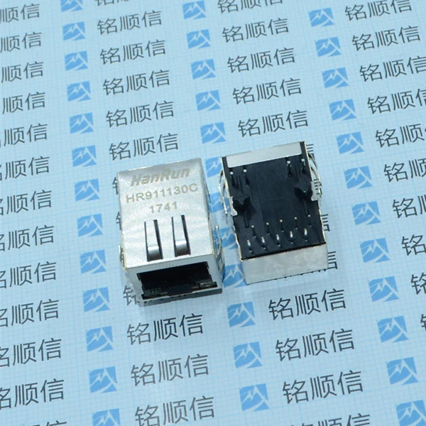 
Горизонтальный фильтр HR911130C HY911130C со световым шрагелем RJ45 Gigabit Ethernet порт 