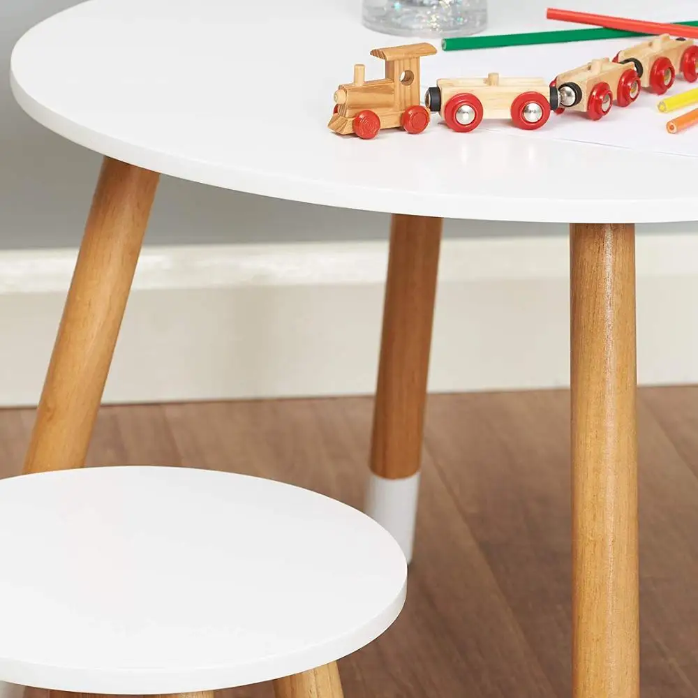 Высококачественный набор деревянных детских столов и стульев
