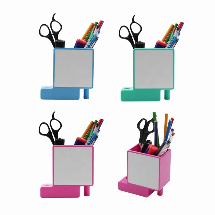 Регулируемый пластиковый офисный стол для хранения OEM пластиковая коробка для хранения ручек сублимационный держатель для ручек для печати