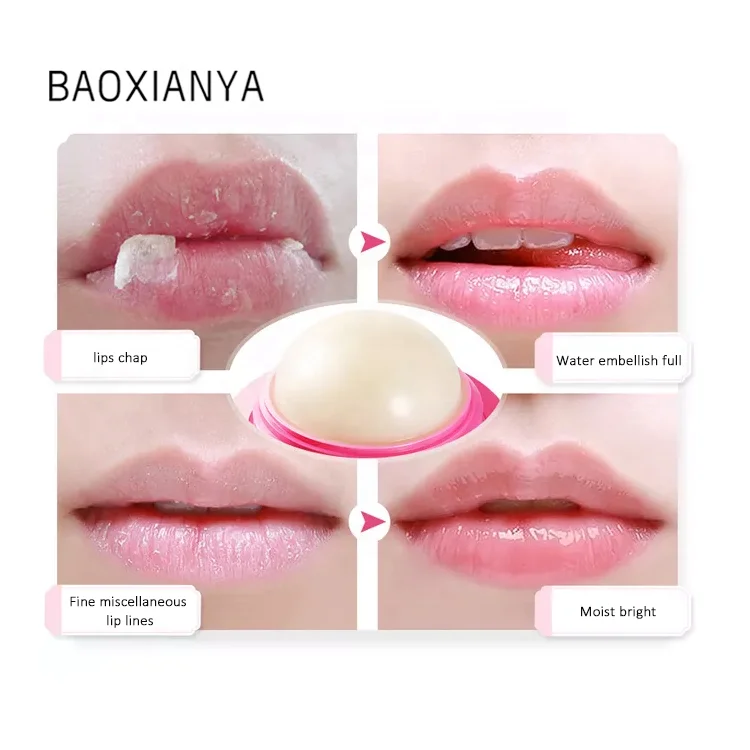 рекламные милые водонепроницаемые увлажняющие сделать свой собственный бренд форма бальзам для губ шариковый
