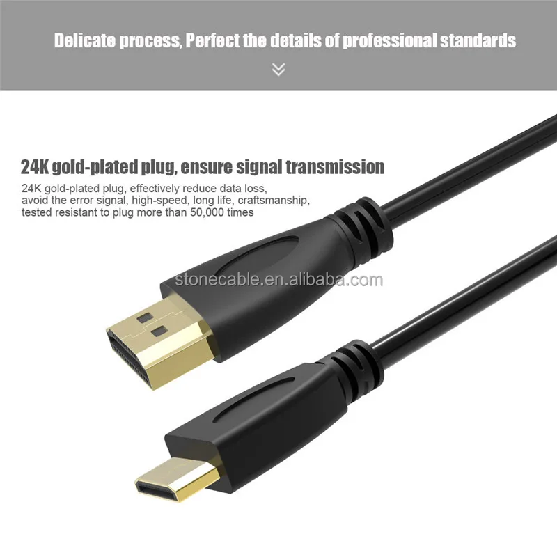 
 Mini HDMI Male To HDMI Male Cord Kabel Coiled Cable 6FT 1.8M  