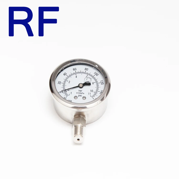 
RF нержавеющая сталь 1/4 npt 160 psi Цифровые Манометры с масляным наполнением 