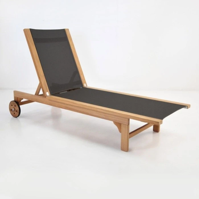 Современный шезлонг-стул, уличная мебель, шезлонг-стул со стальными рамами, шезлонг, пляжная мебель, деревянная рама, твердая древесина