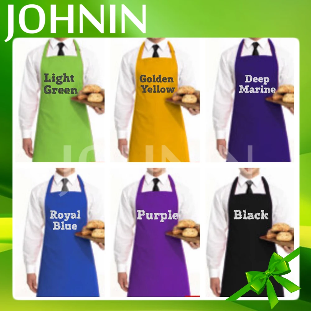 Водонепроницаемый Кухонный Фартук для взрослых с индивидуальным логотипом разные цвета