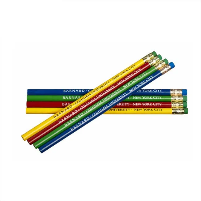 
Promotional Customized Logo Printed Wood HB Pencil 6 Sided Sharpened Pencils 