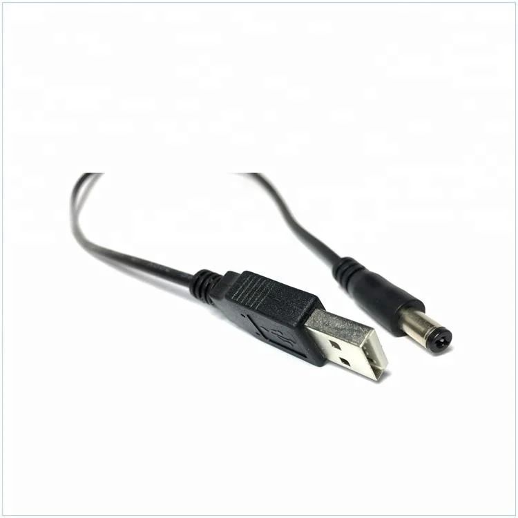 
 USB 2,0 Тип A штекер до 5,5 мм x 2,5 мм штекер питания постоянного тока Штекер кабель  