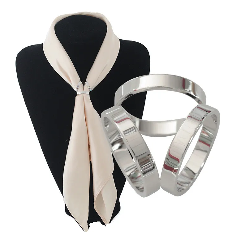 Шёлковые ювелирные аксессуары, кольцо-зажим для шаль, трициклическая Пряжка для шарфов