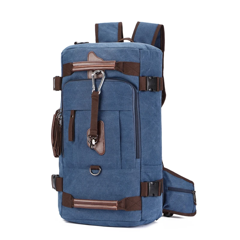
 Модный Синий Холщовый Рюкзак oem-рюкзак, большой ретро-рюкзак, рюкзак, походный рюкзак для подростков  