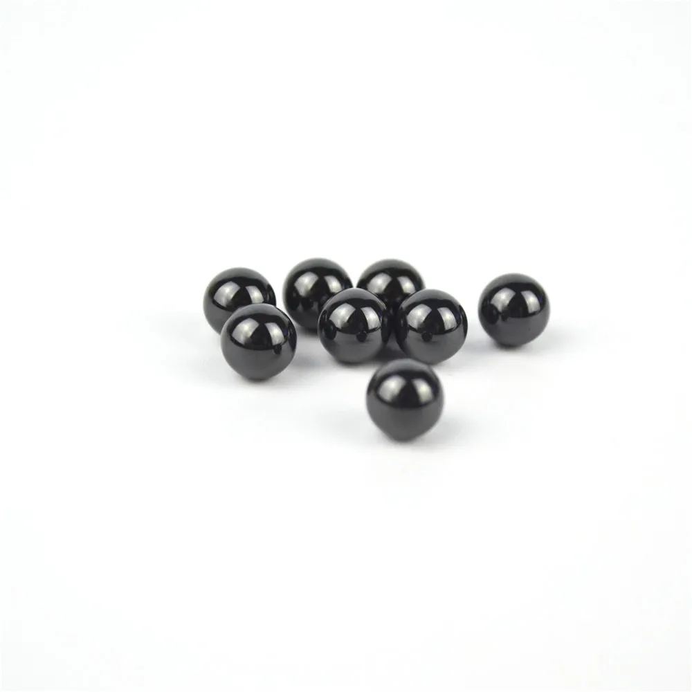 Высококачественные черные шарики из нитрида кремния G5, размер 1/4 дюйма, шарики 0,25 дюйма Si3N4 6,35 мм для керамических подшипников