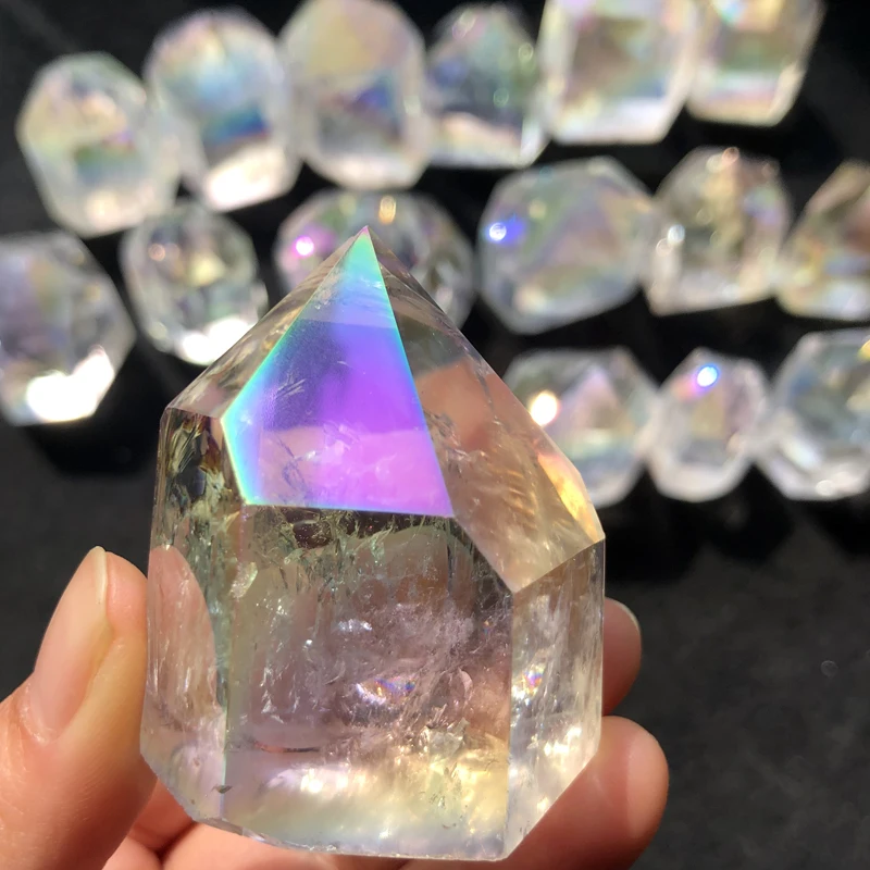 Оптовая продажа, Натуральный прозрачный кварцевый Ангел Aura, кварцевый кристалл