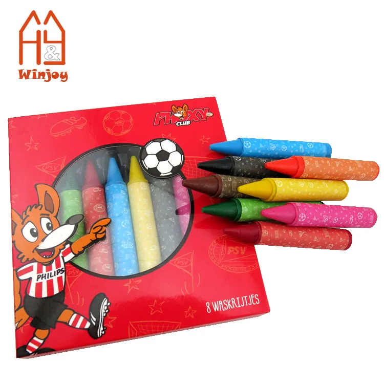 
 8 цветов Набор крупных карандашей для детей, индивидуальные нетоксичные карандаши для рисования.  