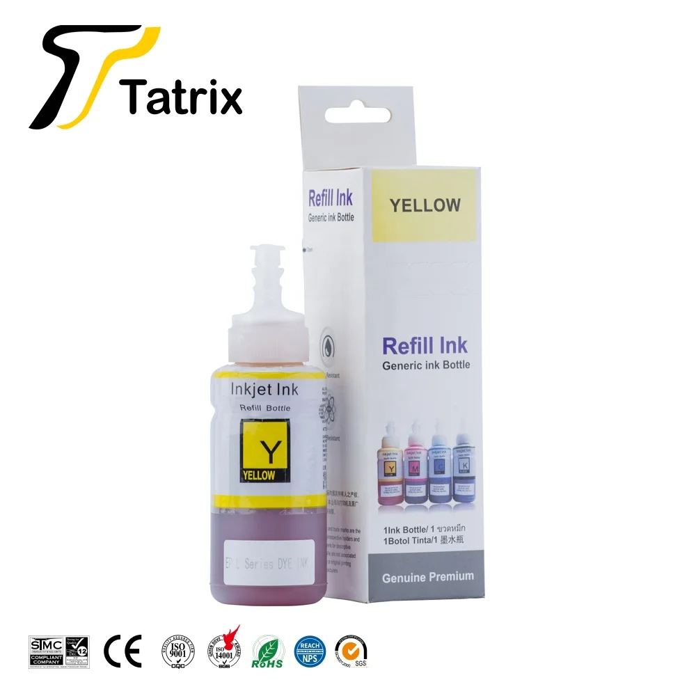 
Tatrix T664 T6641 100 мл высококачественные цветные чернила для струйной печати на водной основе 664 T664 T6641 - T6644 для Epson L200 