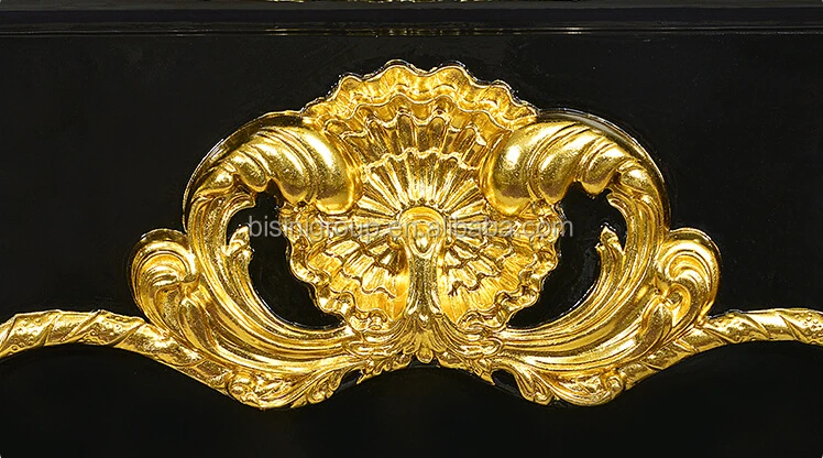 
Новое поступление роскошный стиль барокко Античная портал для камина черного и золотистого BF12-09195a 