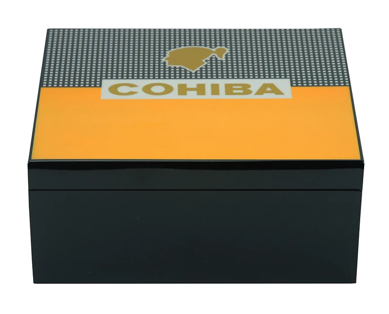 
 Высококачественная коробка для сигар Cohiba из черного дерева для хранения 25 карат  