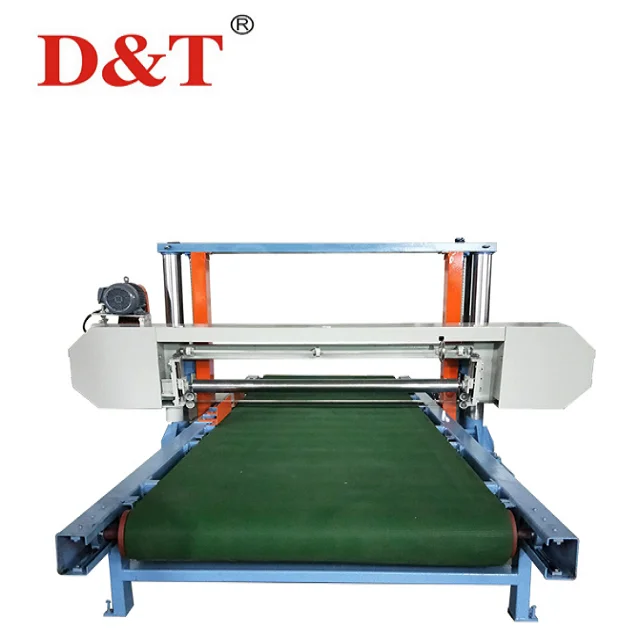 Горизонтальная машина для резки полиуретановых поролоновых блоков D & T изготовления листового листа из полиуретанового