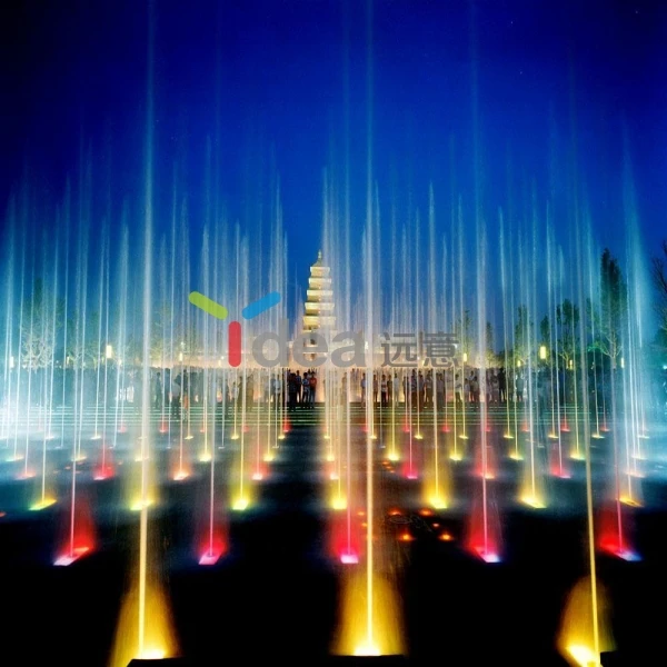 Интерактивная общественная площадь, светодиодный светильник, напольный Сухой Фонтан
