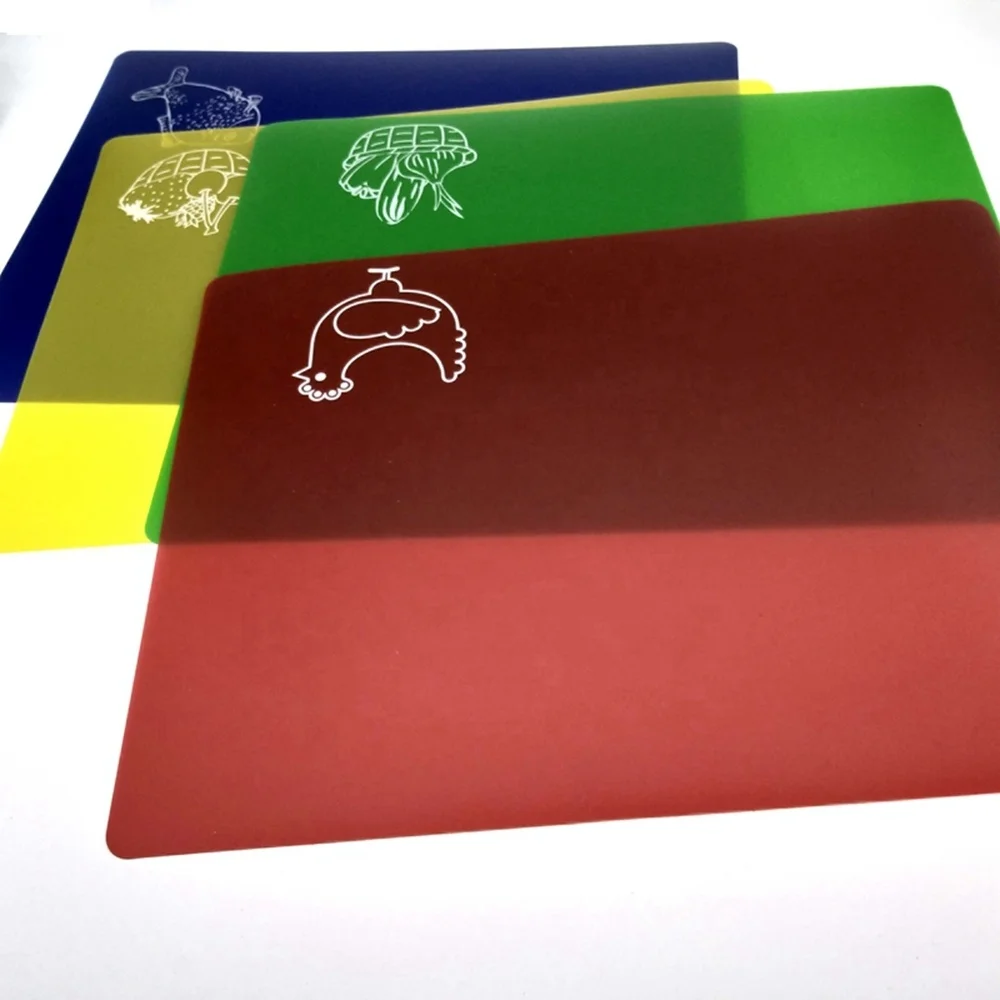 
 Sweettreats разделочные доски, набор из 4 ble с цветовой кодировкой разделочные коврики  