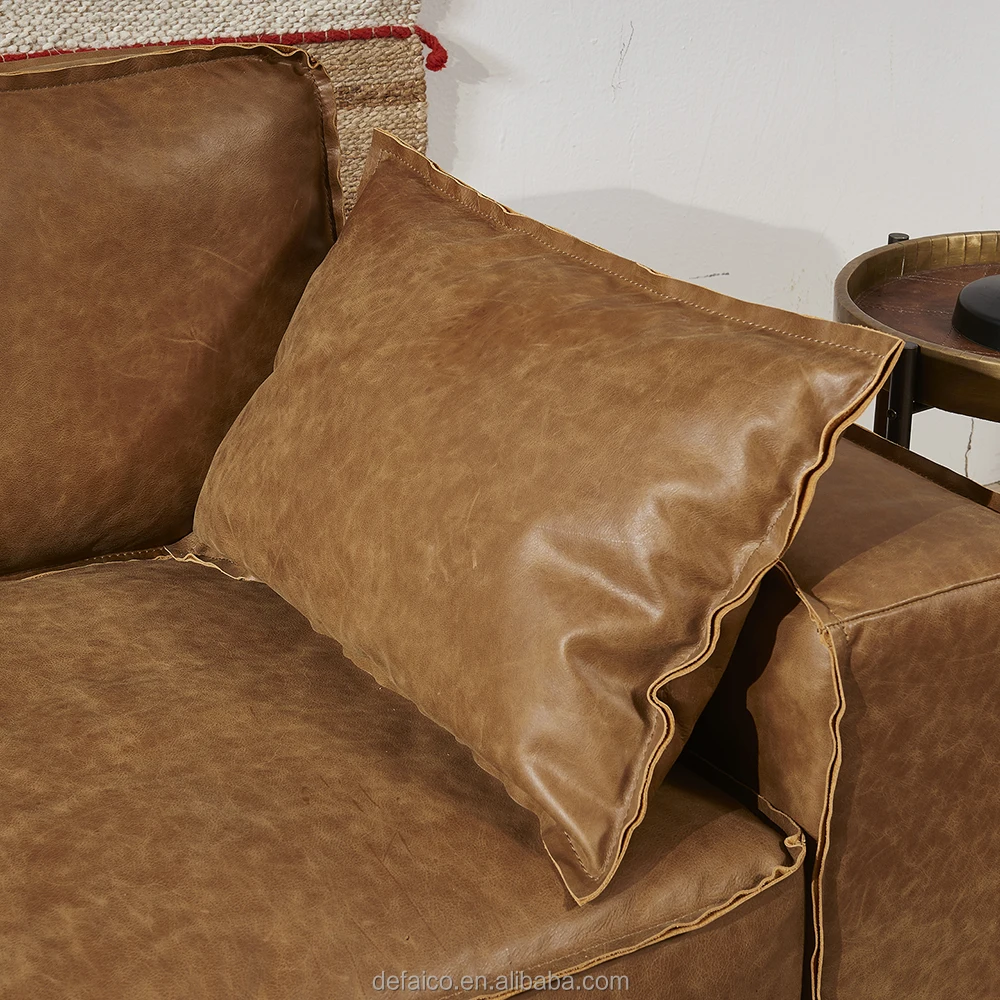 Современный набор угловых диванов, мебель для гостиной комнаты, секционный диван из коричневой кожи