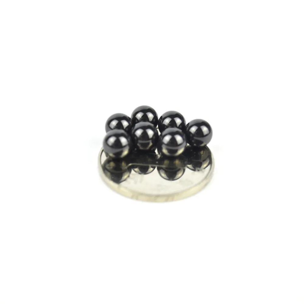 Высококачественные черные шарики из нитрида кремния G5, размер 1/4 дюйма, шарики 0,25 дюйма Si3N4 6,35 мм для керамических подшипников