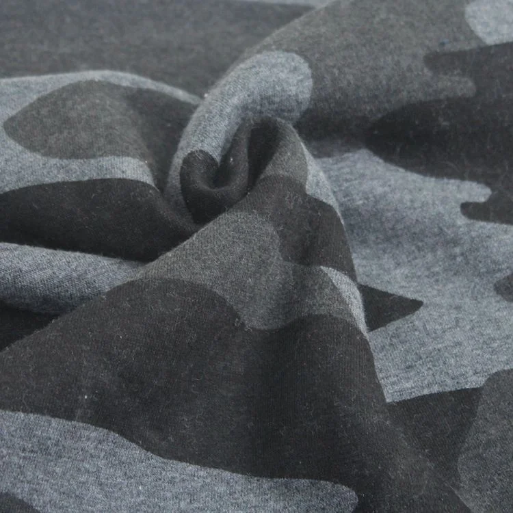 
 Высококачественная популярная флисовая ткань из полиэстера и хлопка с камуфляжным принтом  