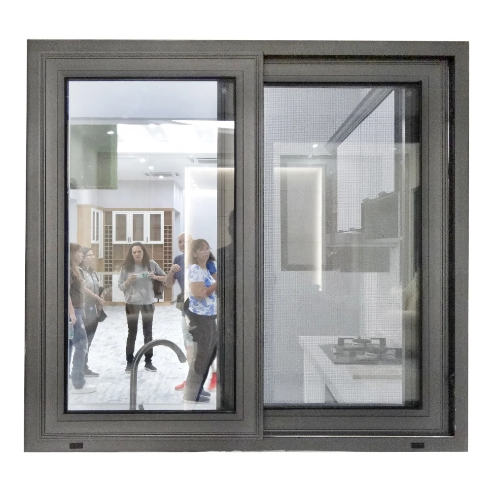 
Алюминиевые окна с тройной глазурью для продажи 