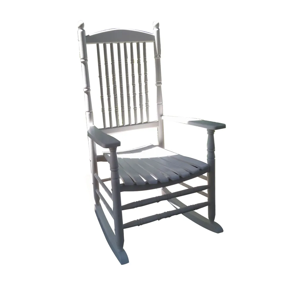 Деревянное кресло-качалка со складным столом