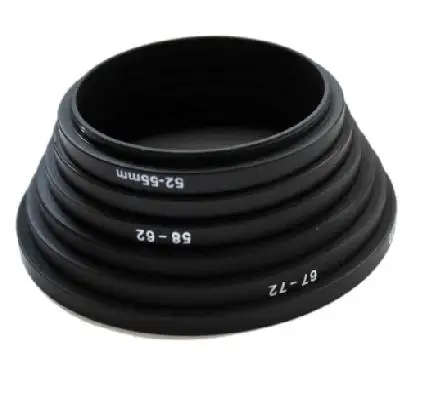 Алюминиевое кольцо-адаптер для объектива камеры 62-77 мм