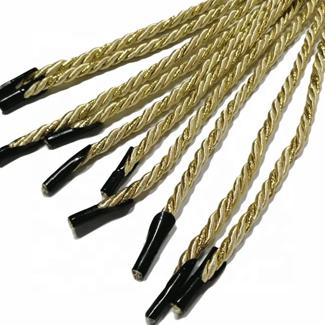 Плетеная веревка 5 мм с пластиковым наконечником/металлический зазубренный бумажный мешок, веревочная ручка, ручка для сумки для покупок
