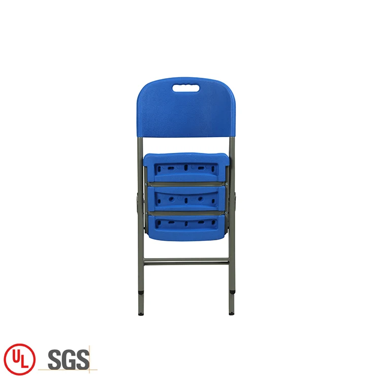 
 Новый дизайн, уличные складные садовые пластиковые Синие складные стулья высотой 88 см для продажи  