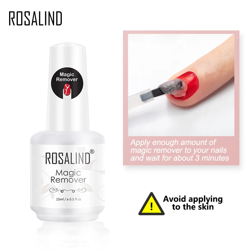 
Инструмент для дизайна ногтей Rosalind от производителя, 15 мл, средство для снятия гель-лака, волшебное средство для снятия гель-лака 