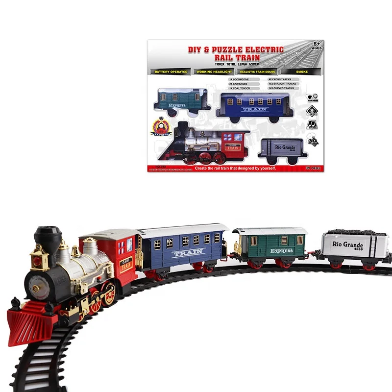 Лидер продаж на Amazon, игрушечный большой Электрический поезд для курения
