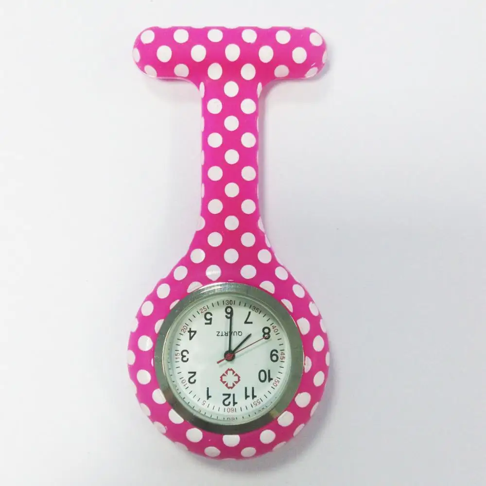 
 Часы наручные с леопардовым рисунком, Смешанные Силиконовые кварцевые для медсестер, 68 цветов, диаметр 38 мм  