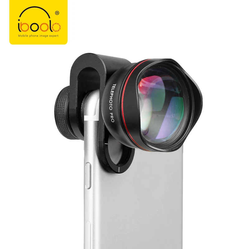 
 IBOOLO Премиум оптический объектив 4 в 1 Мобильный объектив широкоугольный Рыбий глаз Макро телеобъектив для IOS Android смартфона планшета  