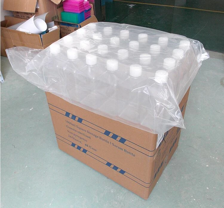 
Пустая лаборатория IBELONG, 125 мл, 250 мл, 500 мл, 1000 мл, квадратная прозрачная ПЭТ пластиковая бутылка для медиа, бутылка для сыворотки крови 