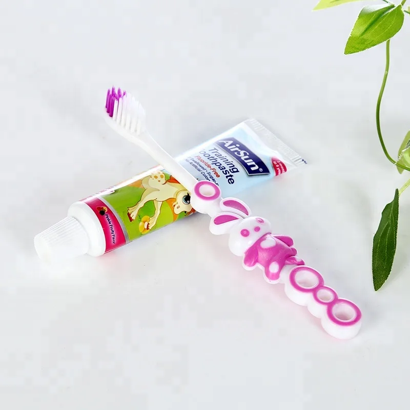 
Натуральная Детская зубная паста гель с зубной щеткой 