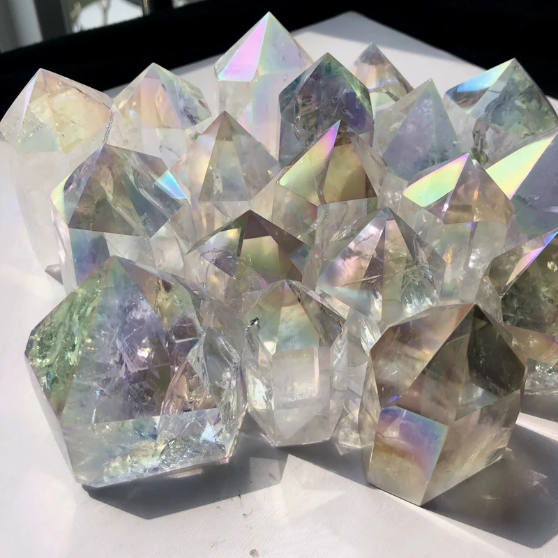 Оптовая продажа, Натуральный прозрачный кварцевый Ангел Aura, кварцевый кристалл