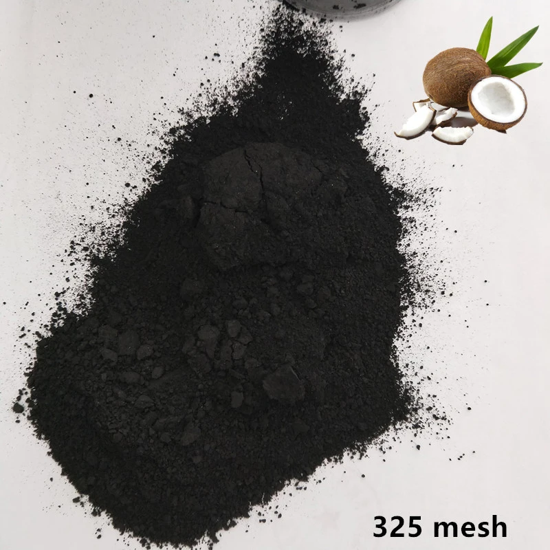 
 Производство 325 сетчатый черный порошок кокосовый скорлуп активированный уголь для пищевых добавок  