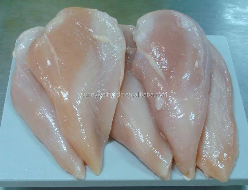 
Замороженное мясо куриной грудки halal без кожи с естественной влагой 