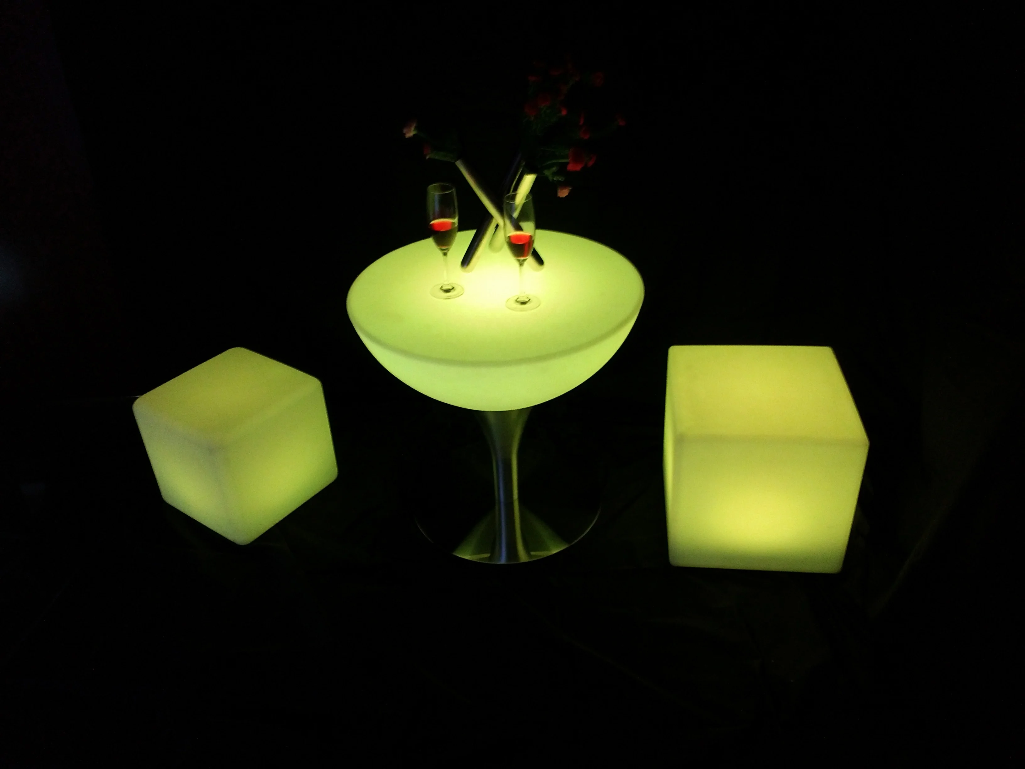 Полиэтиленовые стулья со светодиодной подсветкой, стул с подсветкой, пластиковые сиденья со светодиодной подсветкой
