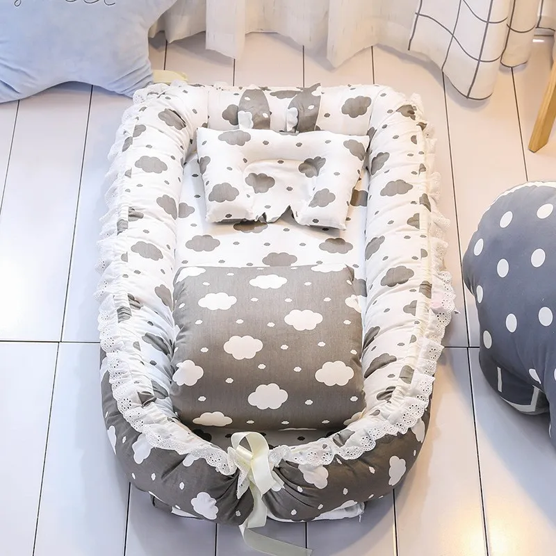 
КПК сертификат Многофункциональная портативная складная дорожная кровать детские гнездо кровать От 0 до 3 лет 
