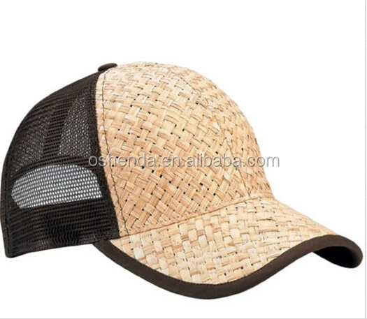 
Новейшая индивидуальная красивая дизайнерская соломенная бейсболка, Бамбуковая Шляпа 