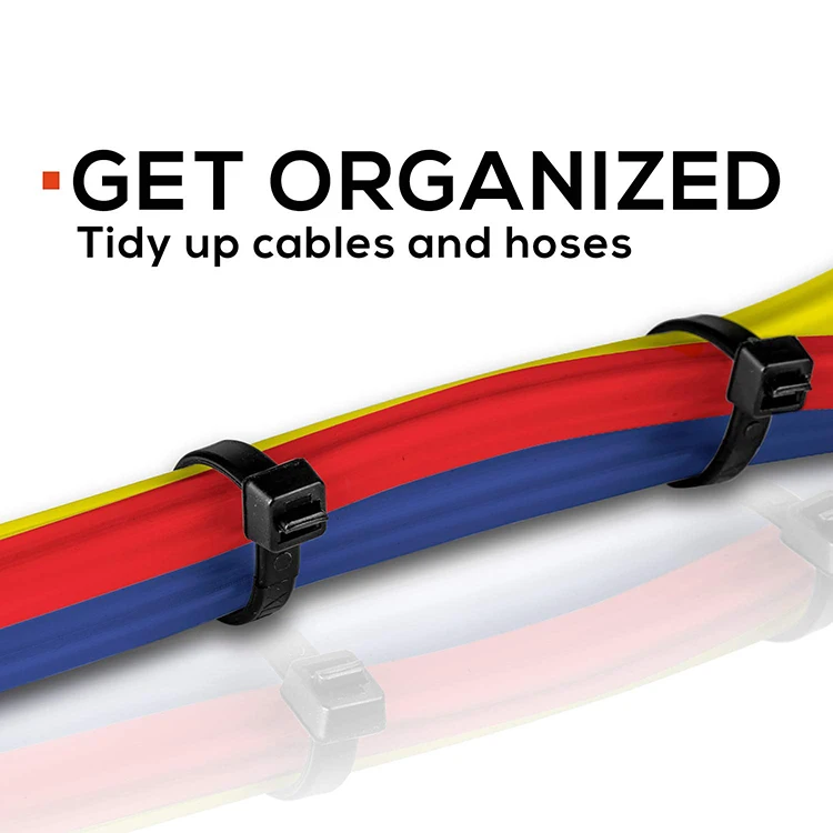 Пластиковые PA66 мягкие кабельные стяжки 2,5*100 мм 4*300 мм Разноцветные самоблокирующиеся гибкие резиновые нейлоновые кабельные стяжки цена