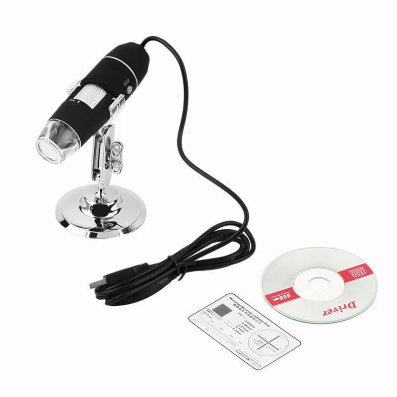 
Цифровой USB микроскоп 1600x, эндоскоп с камерой, USB микроскоп, лупа с 8 светодиодами 